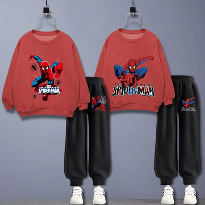 Spiderman Hooded Sweatshirt & Sweatpants Set
