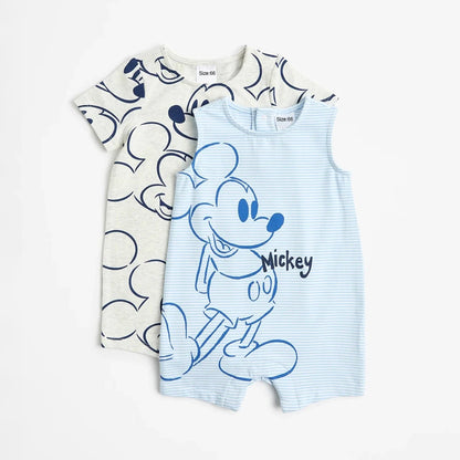 2-Piece 100% Cotton Mickey Mouse Baby Rompers