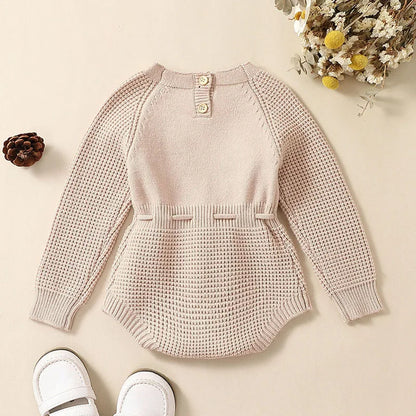 Soft Cotton Flower Embroidery Romper
