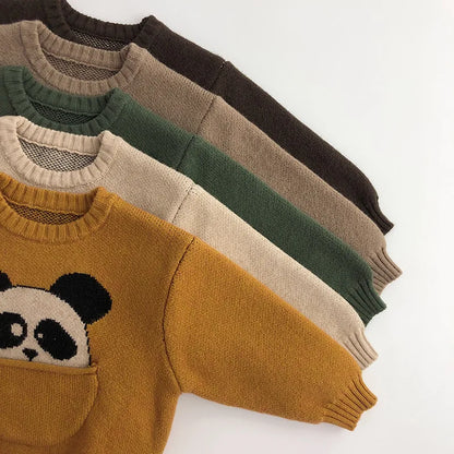 Knitted Cartoon Sweater