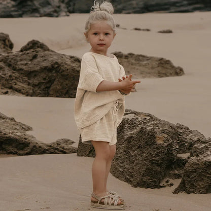 Summer 100% muslin cotton Shirt & Shorts Set – Light and Breezy!