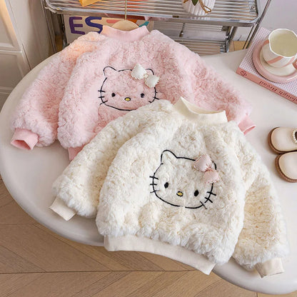 Girls Plush Sweatshirt