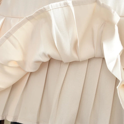 Flower Splicing Pleated Dress