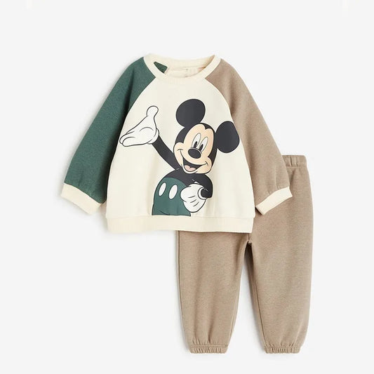Mickey Mouse Top & Pants Cotton Set