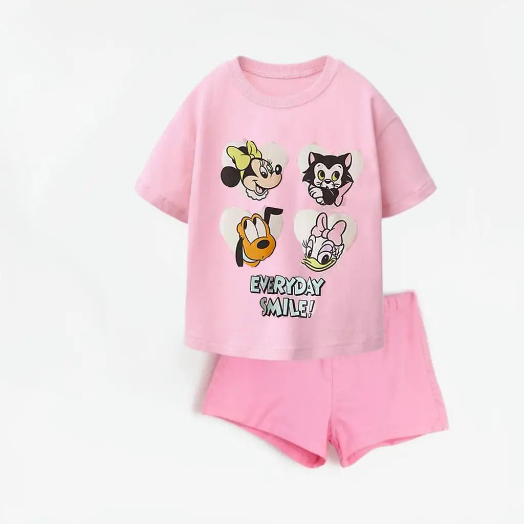 Minnie and Friends Pure Cotton T-Shirt and Shorts Set