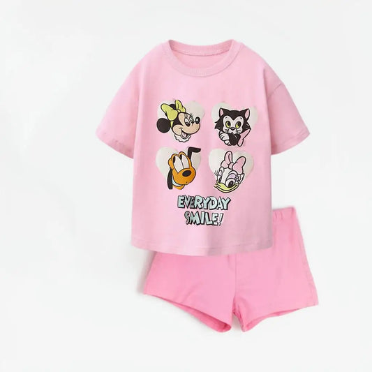 Minnie and Friends Pure Cotton T-Shirt and Shorts Set