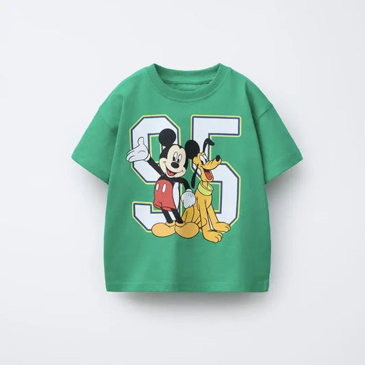 Mickey & Pluto Cotton T-Shirt