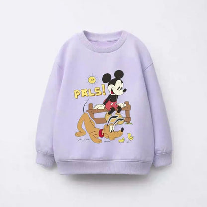 Mickey Mouse & Pluto Lavender Hoodie