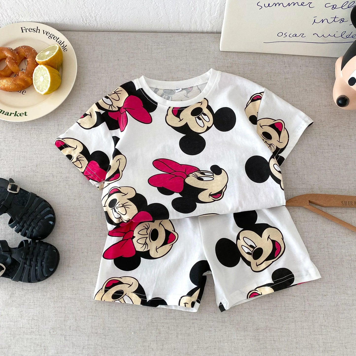 Disney 100% Cotton T-Shirt and Shorts Set