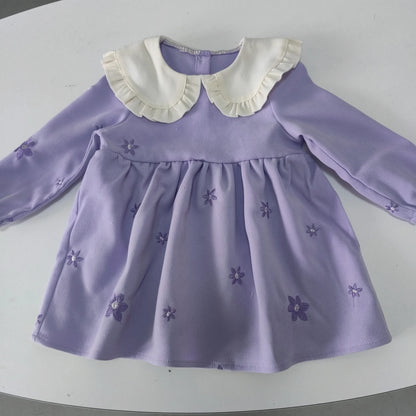 Doll Collar Floral Sweet and Cute Dress