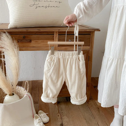 Fleece Warm Retro Versatile Pants