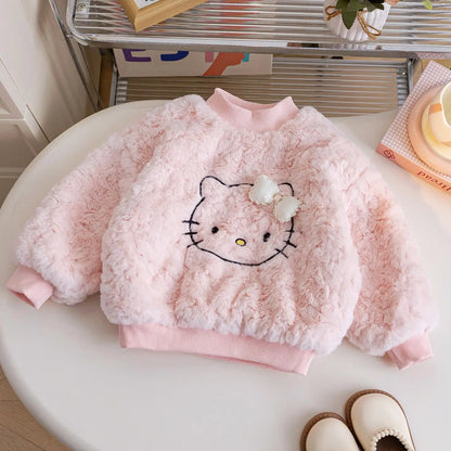 Girls Plush Sweatshirt