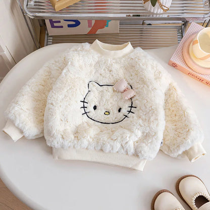 Girls Plush Sweatshirt