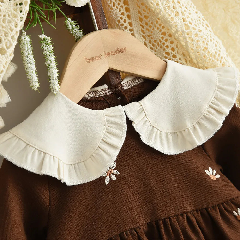 Doll Collar Floral Sweet and Cute Dress