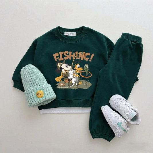 Disney Sweatshirt & Pants Set - 100% Cotton