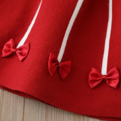 Butterfly Bow Plaid Princess Dress