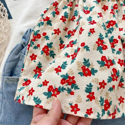 Summer Outfit with Denim Shorts Set