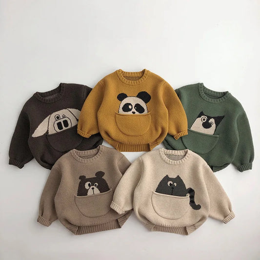 Knitted Cartoon Sweater