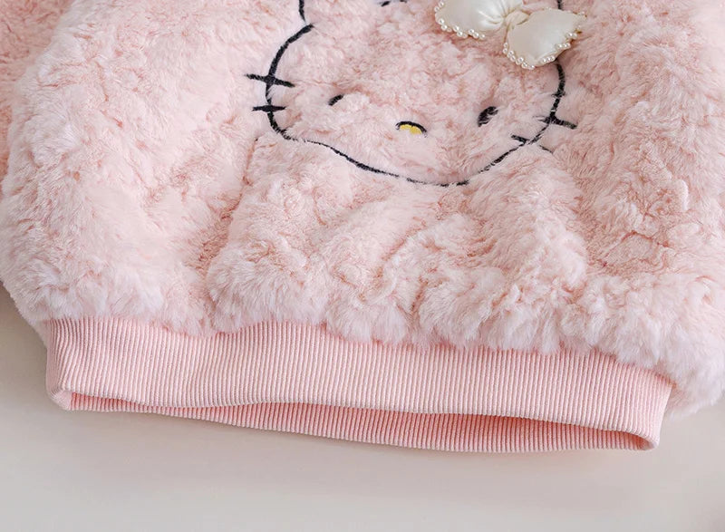 Girls Plush Sweatshirt