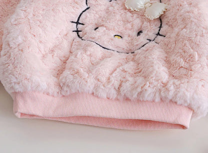 Girls Plush Sweatshirt