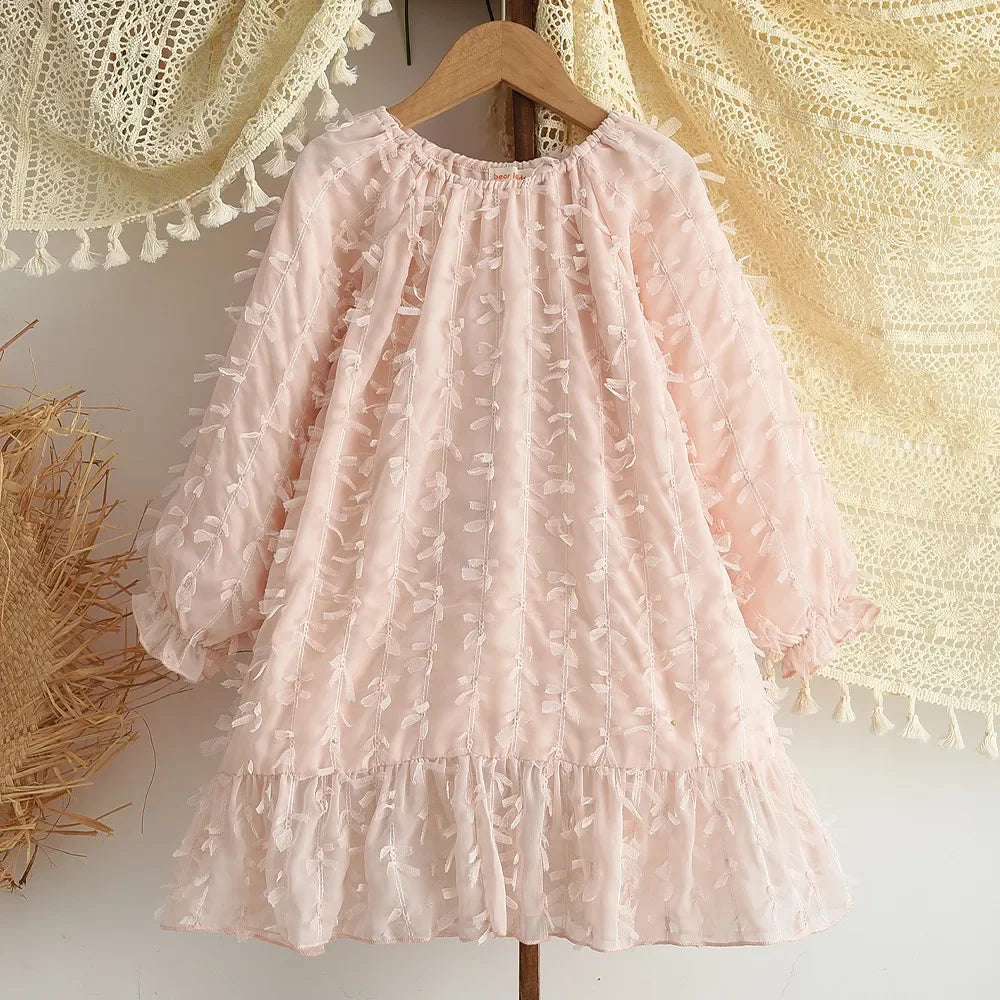 Pink Lace Princess Dress