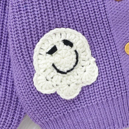 Baby Knitted Halloween Cardigan