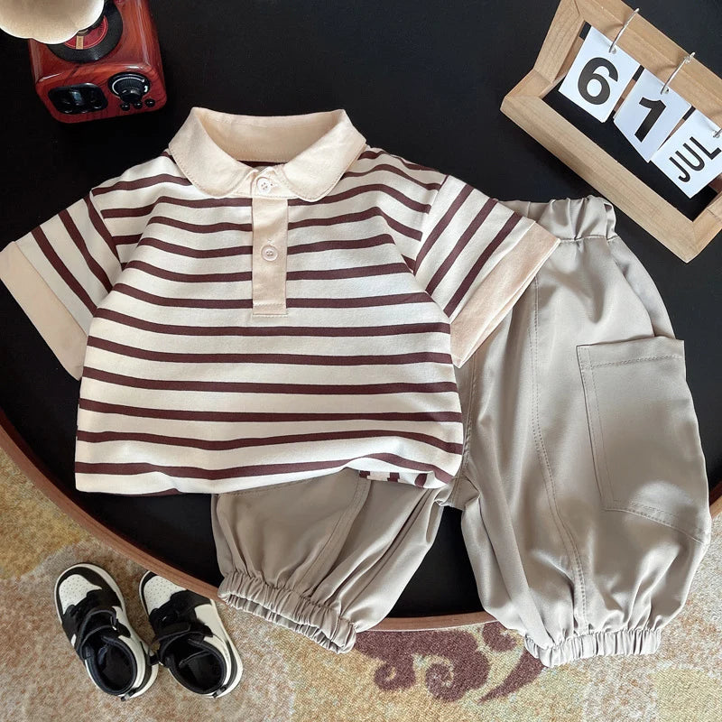 Casual Cotton T-shirt + Pants Outfit