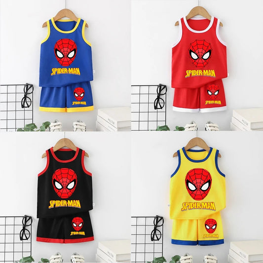 Spiderman T-Shirt Vest & Shorts Set