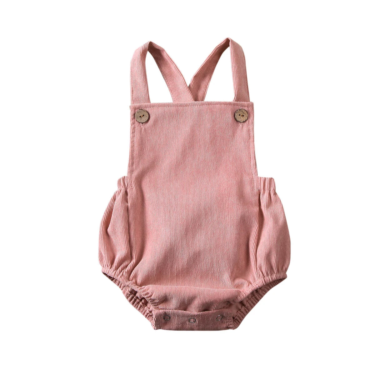 Adorable Baby Romper – Soft Corduroy Sleeveless Jumpsuit