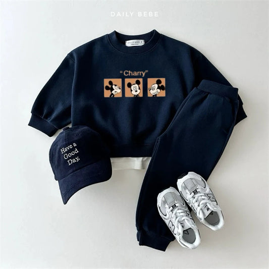 Disney Sweatshirt & Pants Set - 100% Cotton