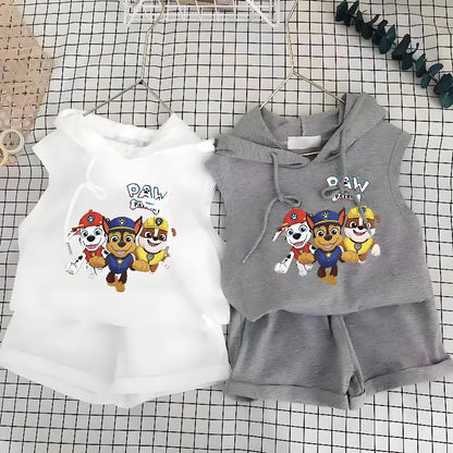 Paw Patrol Kids' Summer Set – T-Shirt Vest & Shorts