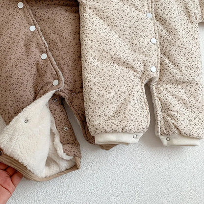 Soft Cotton With Cozy Fleece Lining Romper