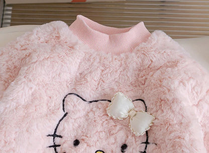 Girls Plush Sweatshirt