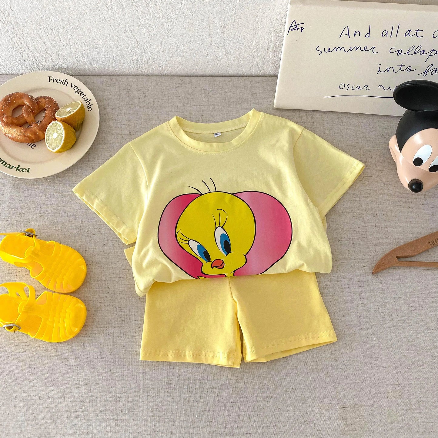 Disney 100% Cotton T-Shirt and Shorts Set