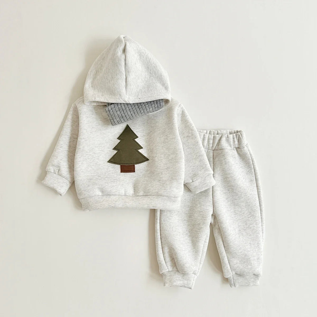 Christmas Warm Hooded Tracksuit Top & Pants Set