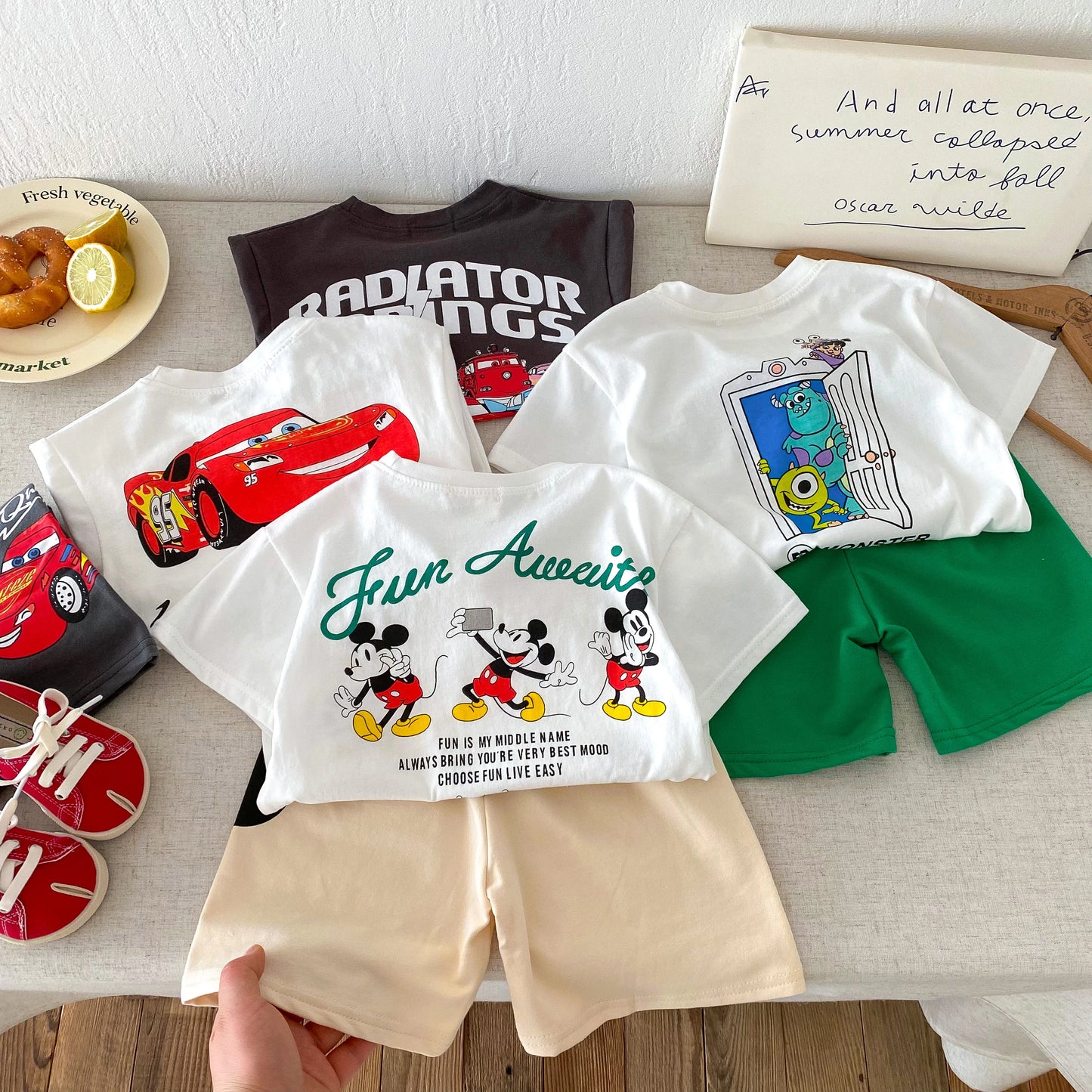 Disney 100% Cotton T-Shirt and Shorts Set