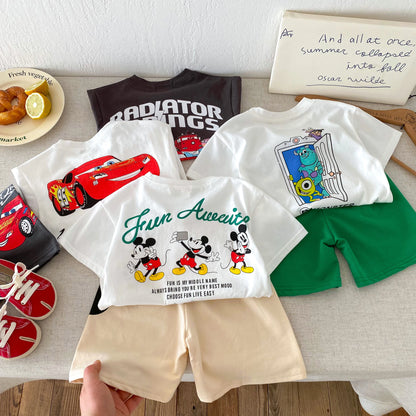 Disney 100% Cotton T-Shirt and Shorts Set