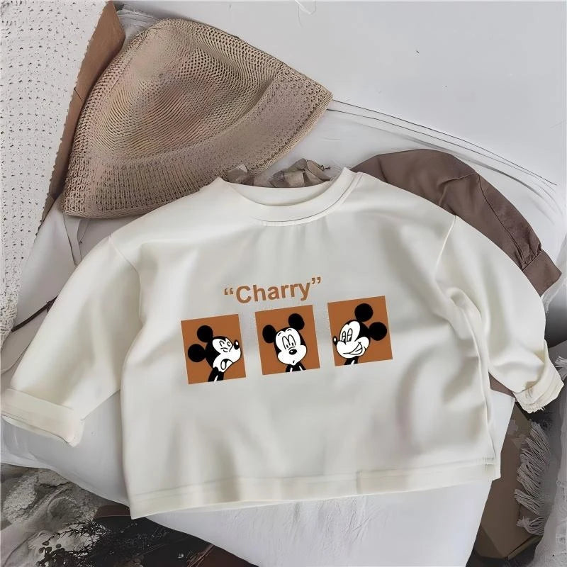 Mickey Mouse 100% Cotton Long Sleeve Top