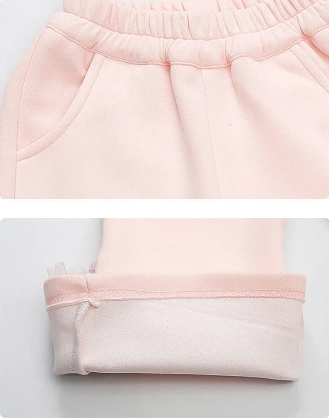 Elsa Princess Zippered Hooded Jacket & Bellbottom Pants