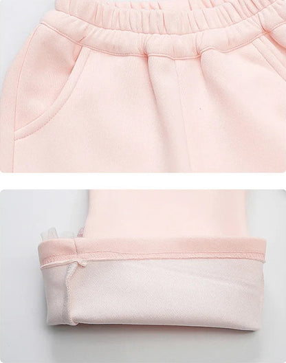 Elsa Princess Zippered Hooded Jacket & Bellbottom Pants