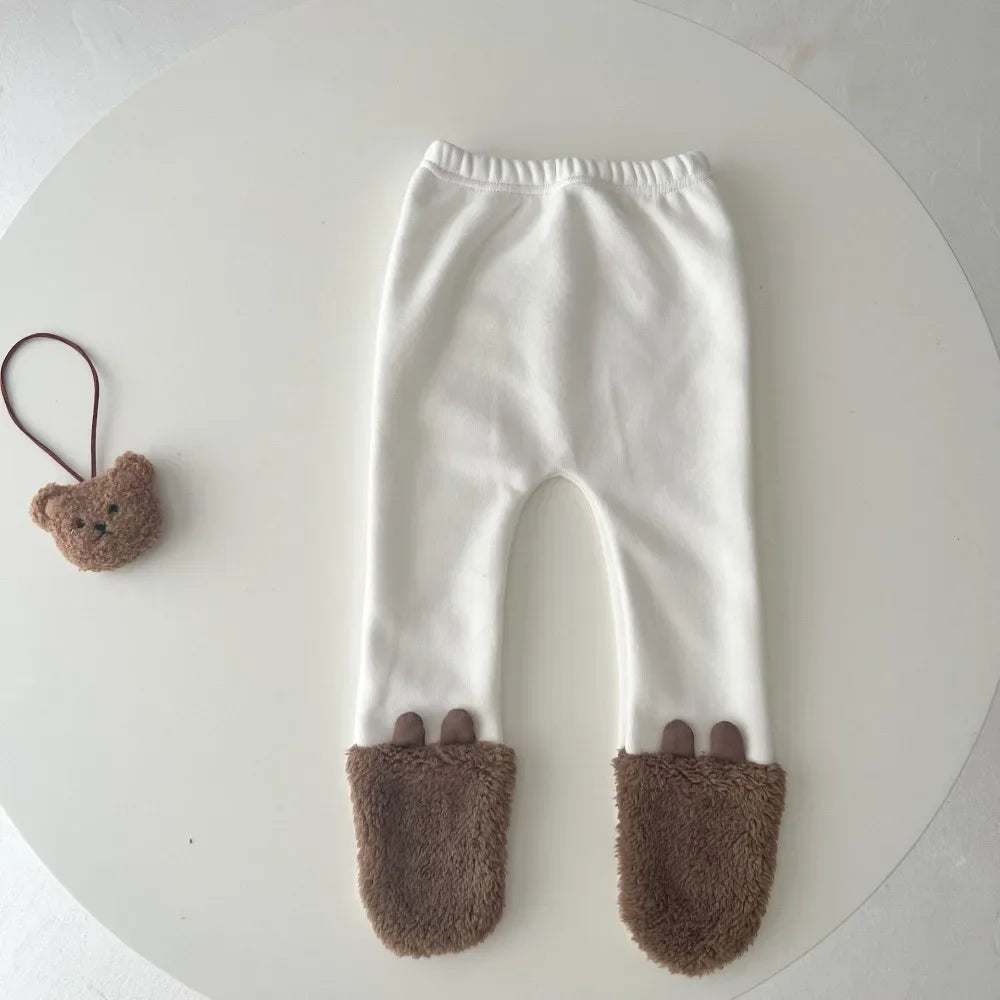 Winter Hooded Jumpsuit & Pants Two-piece Set
