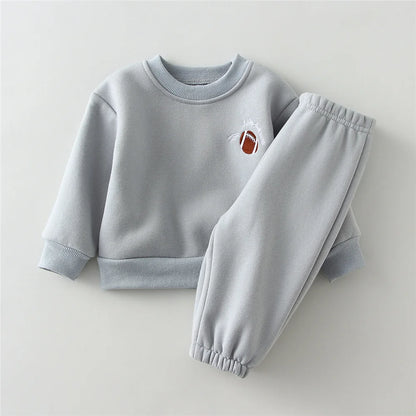 Cozy Fleece Cotton Pullover & Matching Pants Set