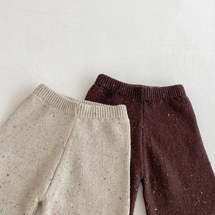 Knitted Long Sleeve Pullover Top & Pants Set