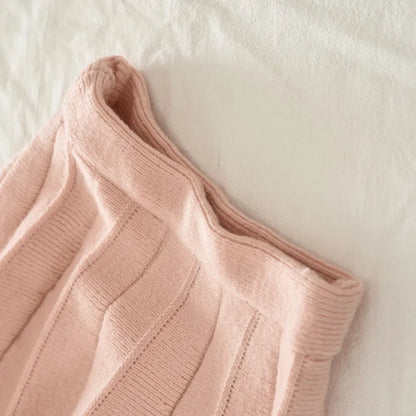 Knitted Sweater Cardigan & Skirt 2 Pcs Set