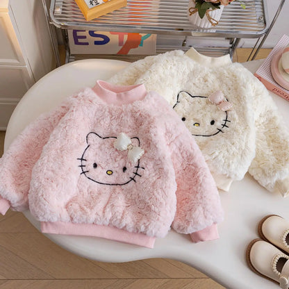 Girls Plush Sweatshirt