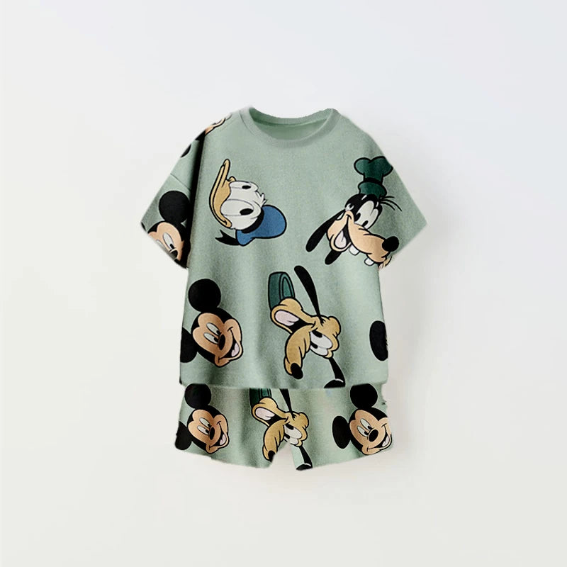 Cute & Trendy Cartoon Print Kids Set!