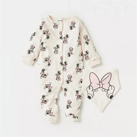 2Pcs Soft, Breathable Cotton With Knit Weaving Bodysuit
