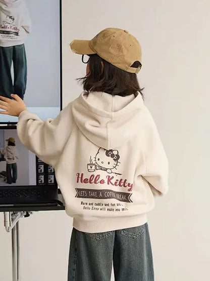Hello Kitty Hooded Thickened Jacket