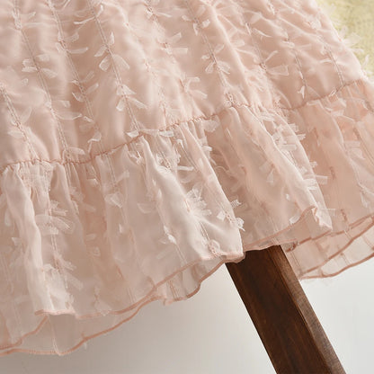 Pink Lace Princess Dress