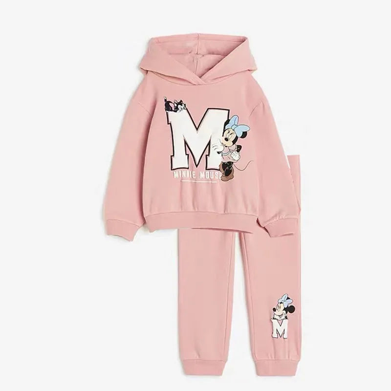 Minnie Premium Cotton Kids Hooded Sweatshirt Set
